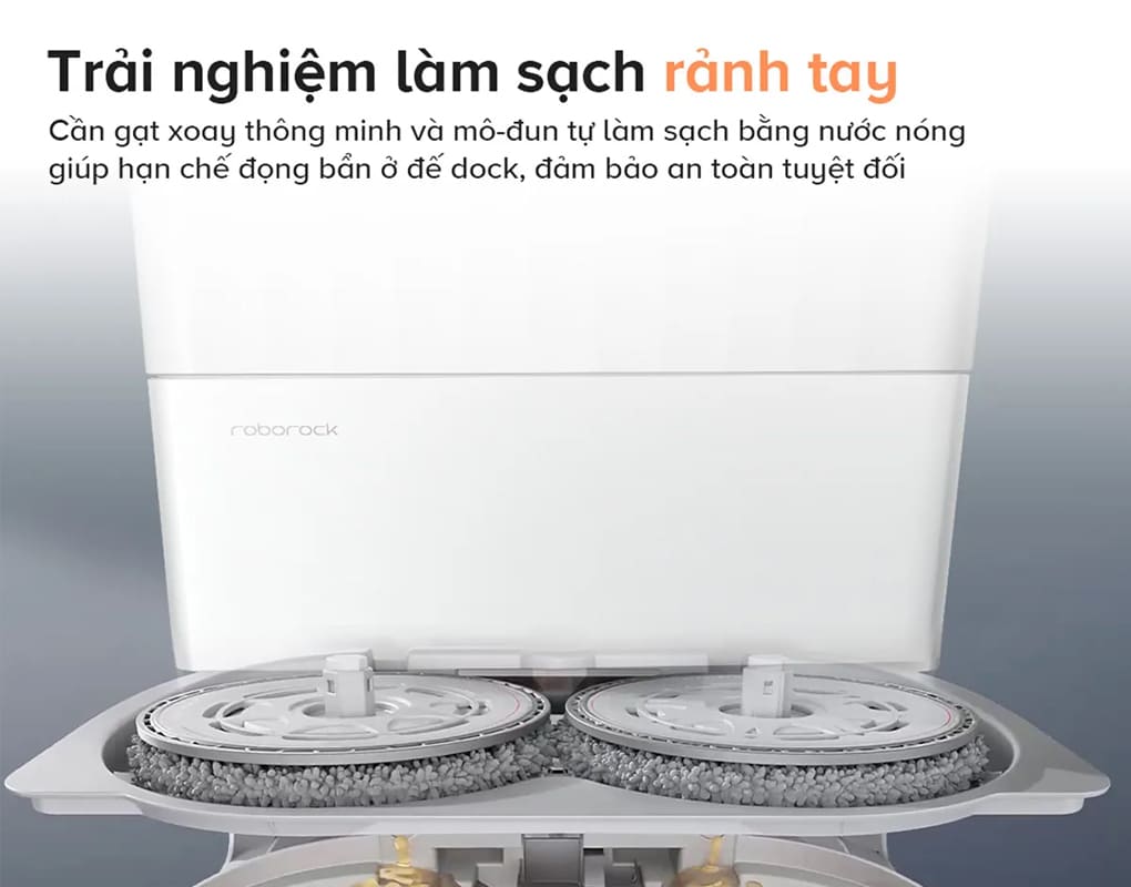 Robot hút bụi lau nhà Roborock Qrevo Edge 5V1 - Đen/Trắng